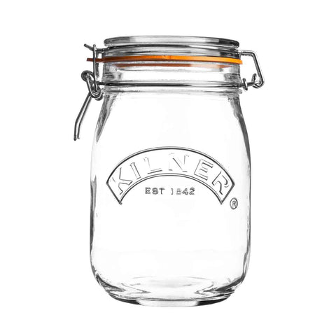 ラウンドクリップトップジャー 1L 2個セット(ROUND CLIPTOP JAR 1L)