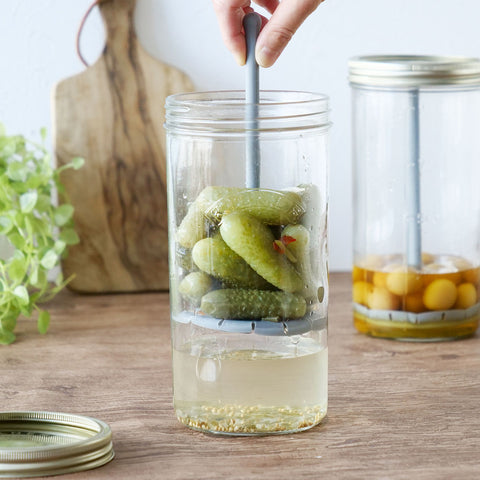 ピクルスジャー1L(PICKLEJARWITHLIFTER1L)