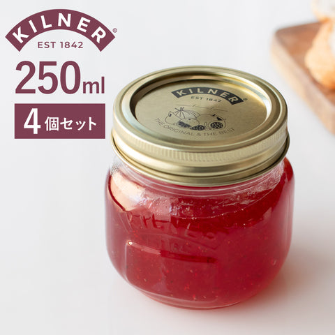 プリザーブジャー250ml4個セット(PreserveJar0.25ml)