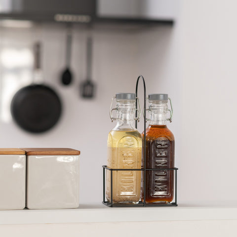 オイルボトル&メタルラック0.3L2本セット(SetOf2OilBottles&MetalRack0.3L)