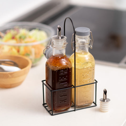 オイルボトル&メタルラック0.3L2本セット(SetOf2OilBottles&MetalRack0.3L)