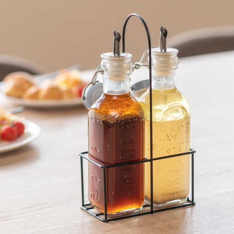 オイルボトル&メタルラック0.3L2本セット(SetOf2OilBottles&MetalRack0.3L)