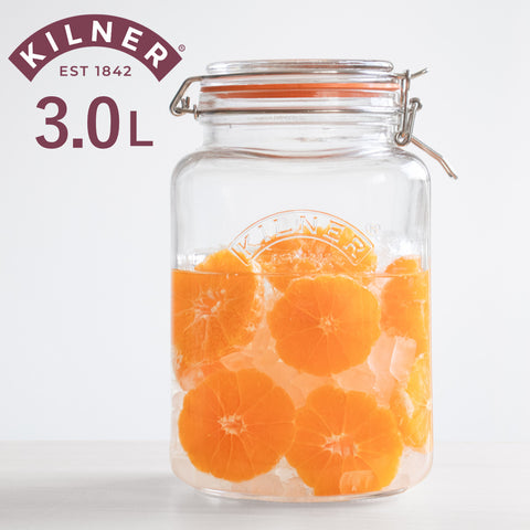 クリップトップスクエアジャー3L(ClipTopSquareJar)