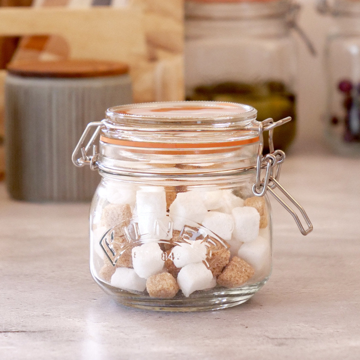 ラウンドクリップトップジャー 500ml（ROUND CLIPTOP JAR 500ml