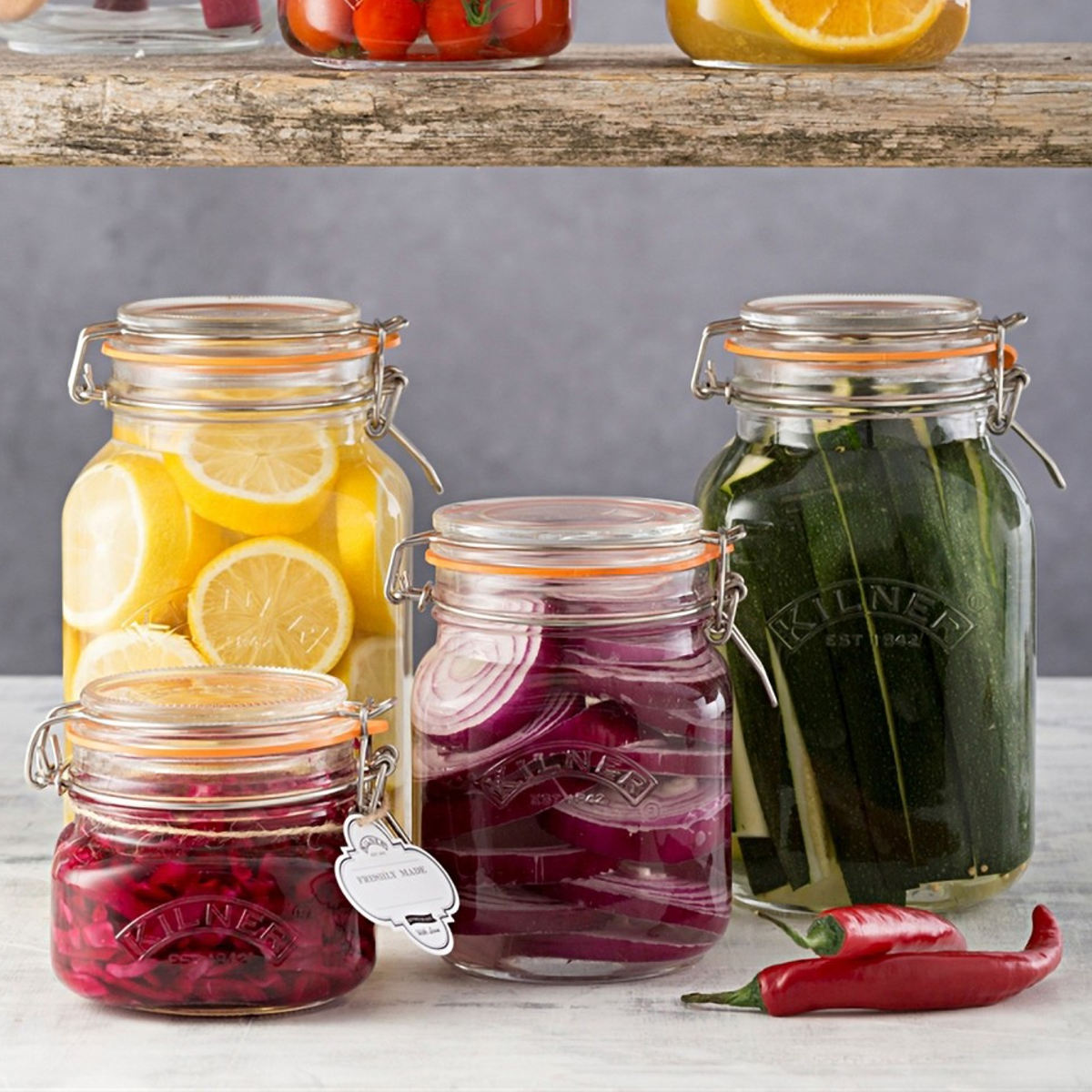 スクエアクリップトップジャー 1.5L（SQUARE CLIPTOP JAR 1.5L