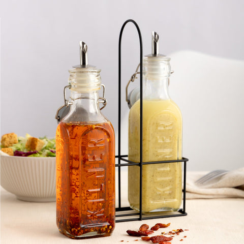 オイルボトル＆メタルラック0.3L2本セット（SETOF2OILBOTTLES＆METALRACKSETS0.3L）