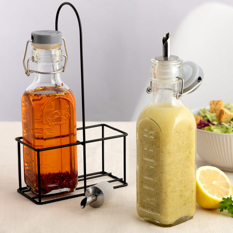 オイルボトル＆メタルラック0.3L2本セット（SETOF2OILBOTTLES＆METALRACKSETS0.3L）
