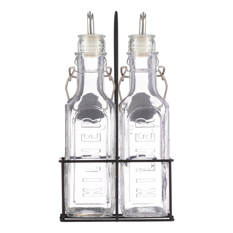 オイルボトル＆メタルラック0.3L2本セット（SETOF2OILBOTTLES＆METALRACKSETS0.3L）