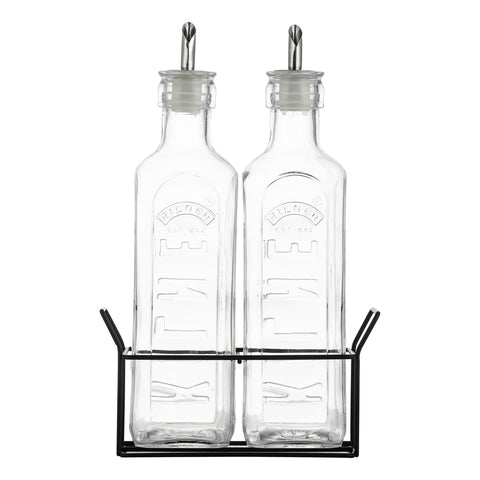 オイルボトル＆メタルラック0.6L2本セット（SETOF2OILBOTTLES＆METALRACKSETS0.6L）