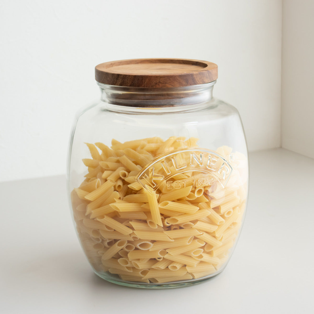 BAUHAUS 食品容器 Large Bogler JAR(文字無し) ユニバーサルストレージジャー 2L（Universal Jar Acacia Wooden Lid