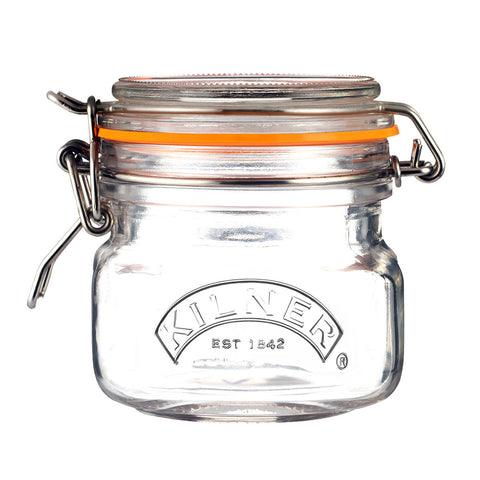クリップトップ スクエアジャー 0.25L 2個セット（Clip Top Square Jar）