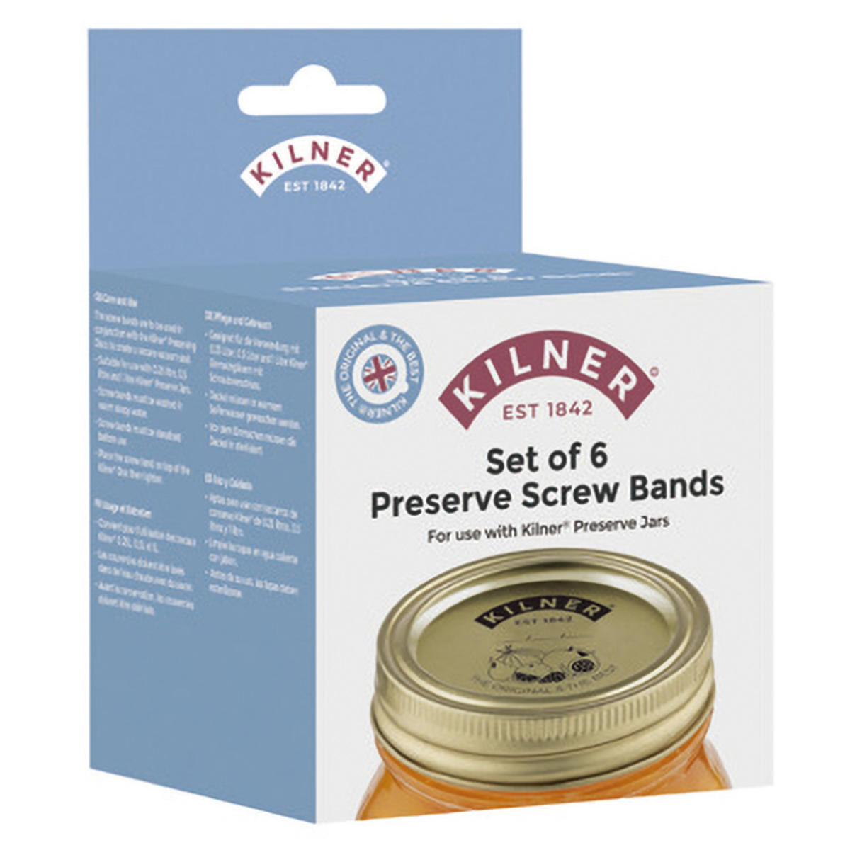 プリザーブジャー用 スクリューバンド 6個セット（Set Of 6 Preserve