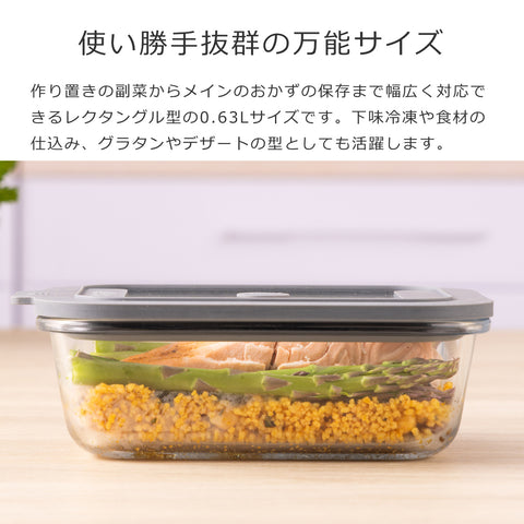 ニューフレッシュストレージスクエアレクタングル0.63L（NewFreshStorageRectangle）