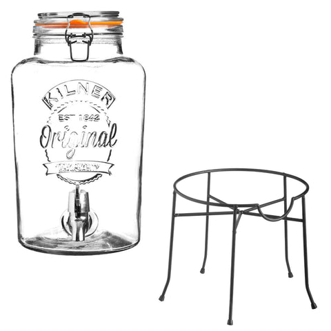 ドリンクディスペンサー 5L スタンドセット（Dispenser Round Drinks Stand）