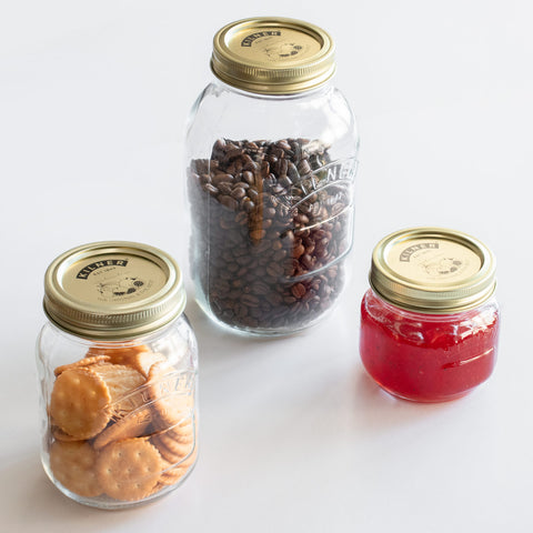 プリザーブジャー250ml替え用蓋セット（PreserveJar0.25LScrewBandsLidSeals）