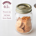 プリザーブジャー500ml替え用蓋セット（PreserveJar0.5LScrewBandsLidSeals）