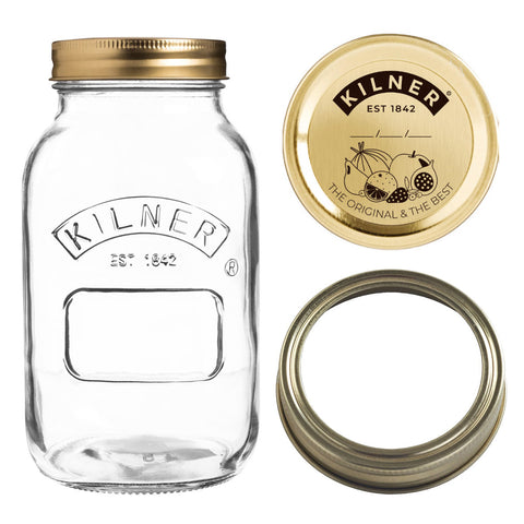 プリザーブジャー 1L 替え用蓋セット（Preserve Jar 1000ml Screw Bands Lid Seals ）
